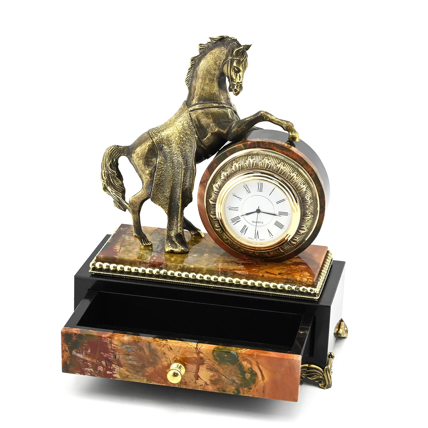 Часы Конь с шкатулкой